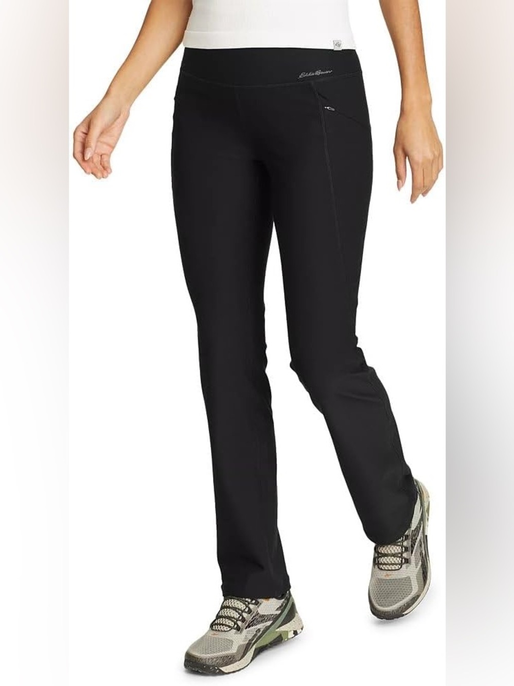 Eddie Bauer Trail tight pants high-rise black NEW NWT